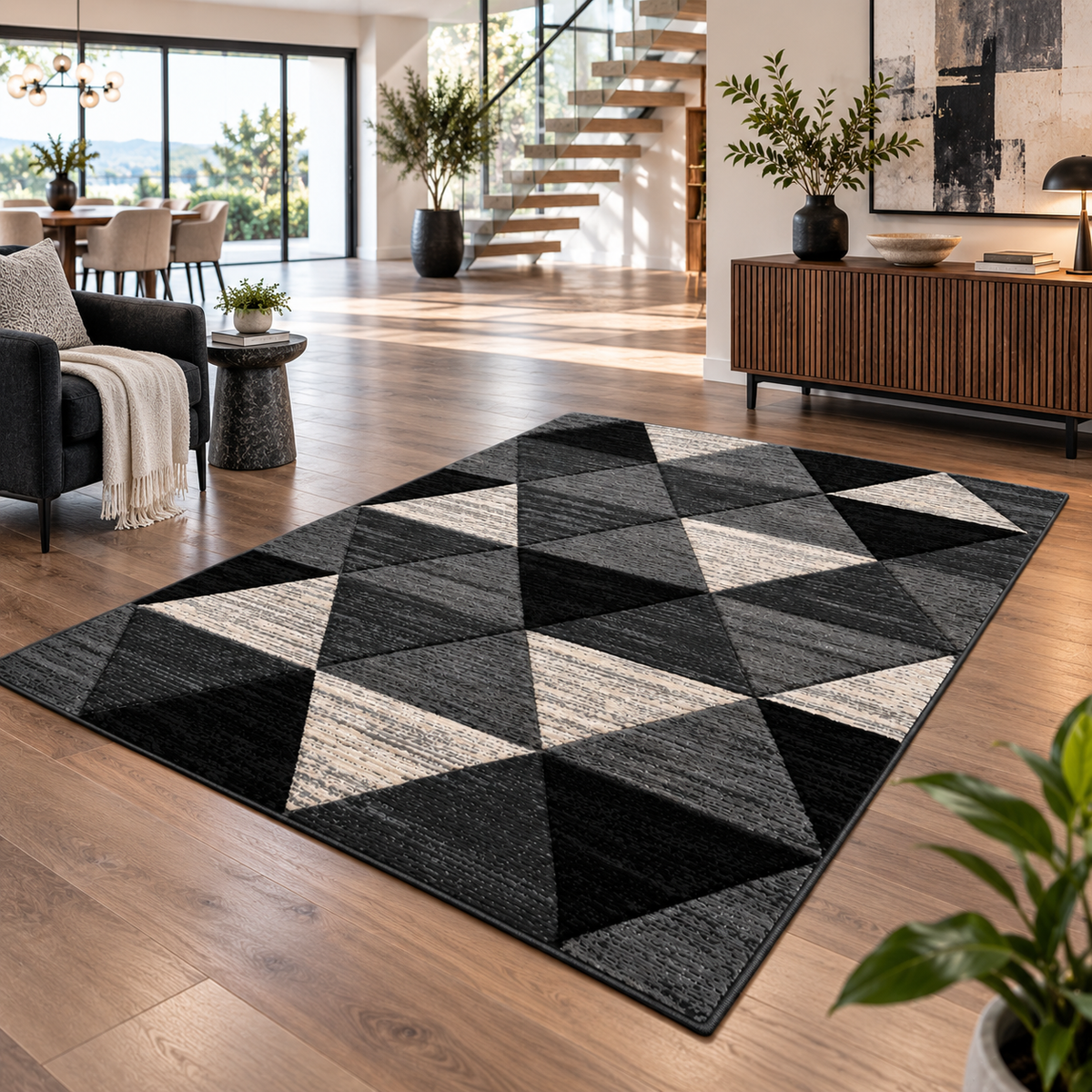 Home Republic Vission Carved Rug Low Pile