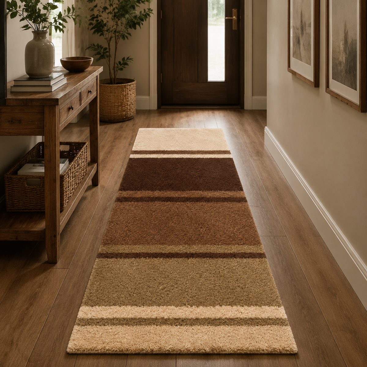 Home Republic Modern Stripes Runner Long Pile