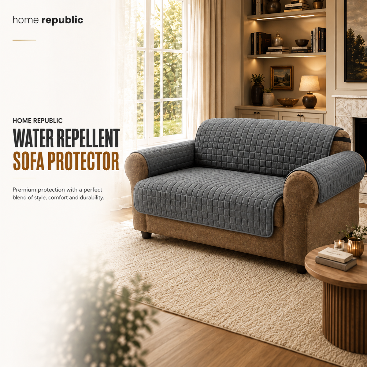 Home Republic Water Repellent Sofa Protector