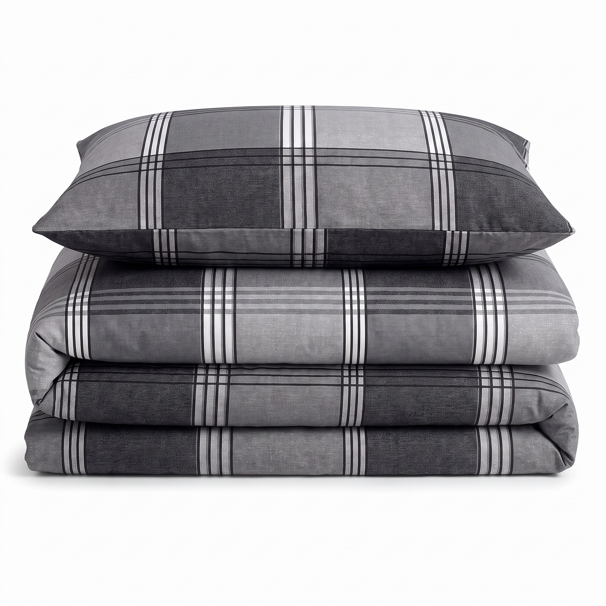 Velosso Hamilton Check Duvet Cover & Pillowcase Set