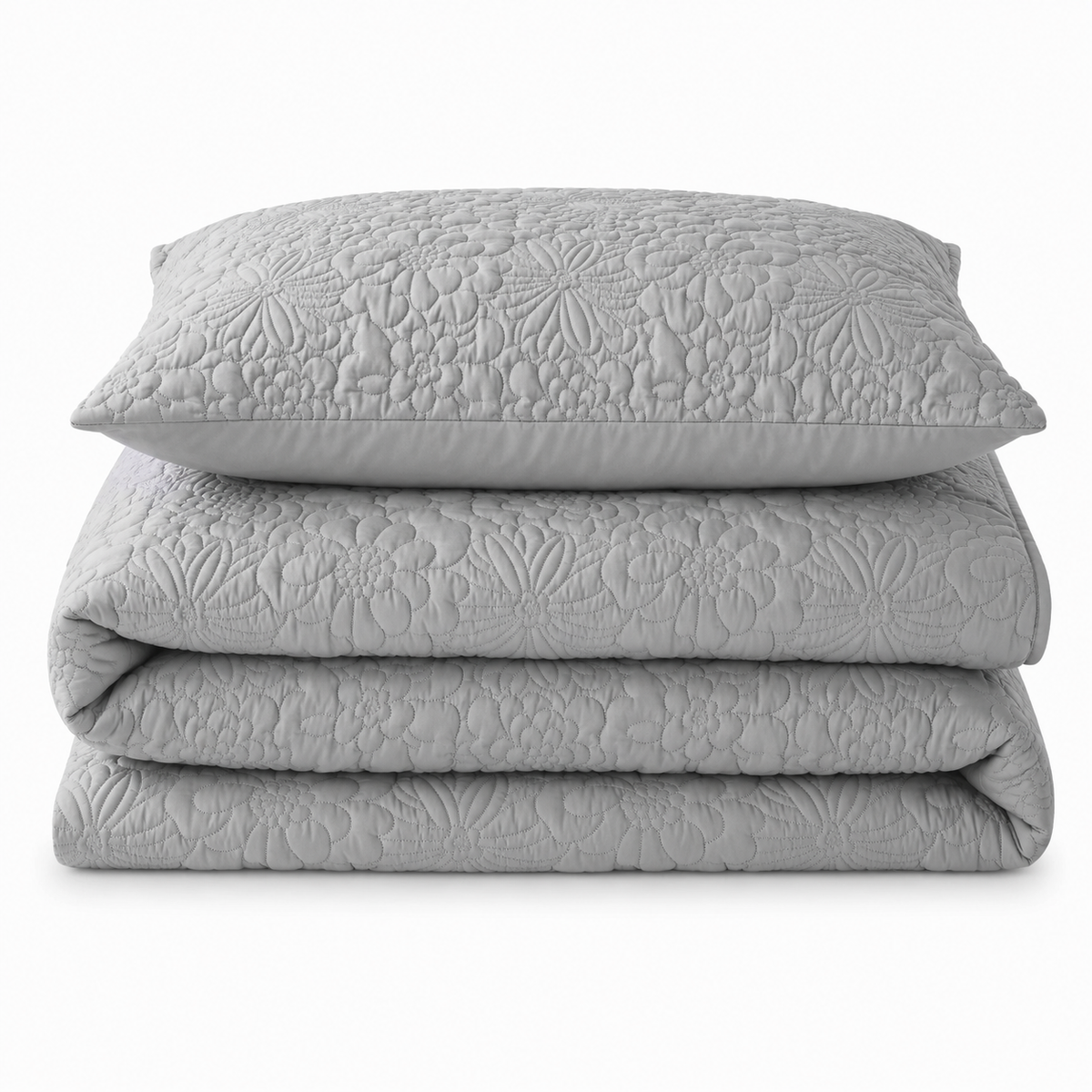 Velosso Alini Quilted Duvet Cover & Pillowcase Set