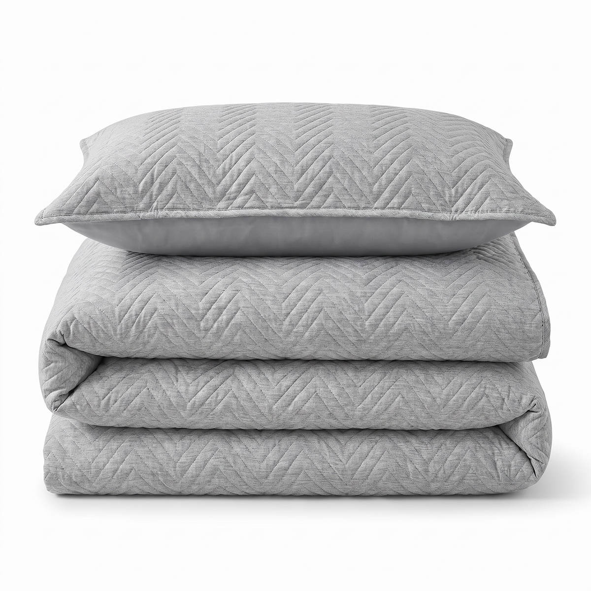 Home Republic Hudson Chevron Pinsonic Duvet Cover And Pillowcase Set