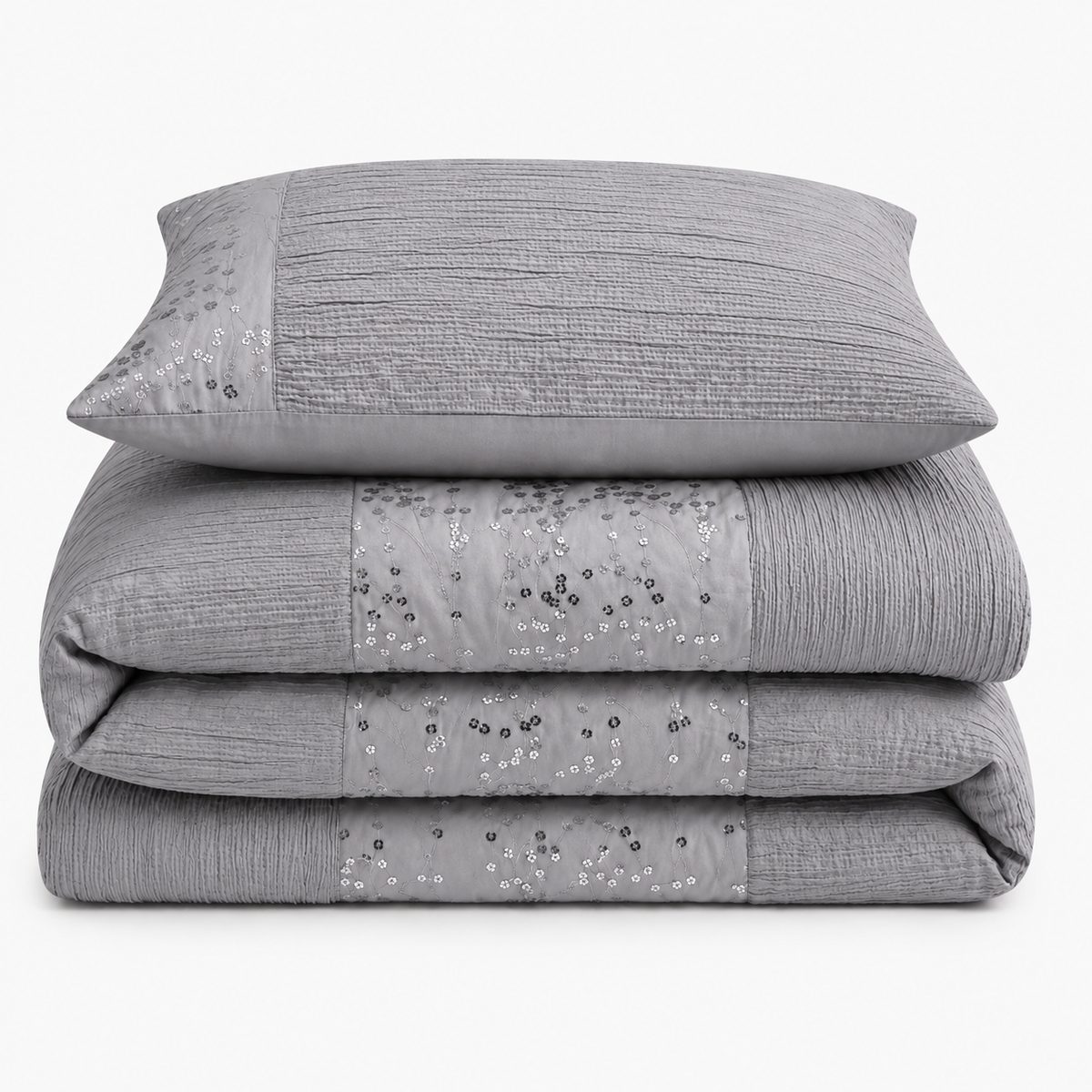 Intimates Amara Crinkle Duvet Cover & Pillowcase Set