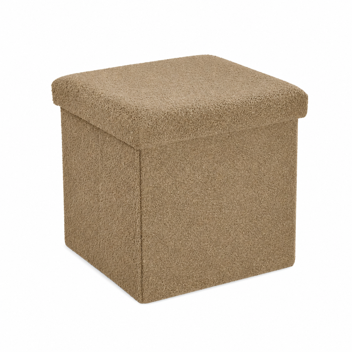 Home Republic Foldable Boucle Storage Ottoman