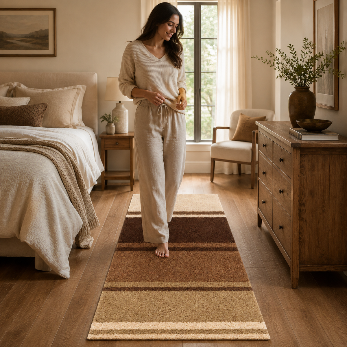 Home Republic Modern Stripes Runner Long Pile
