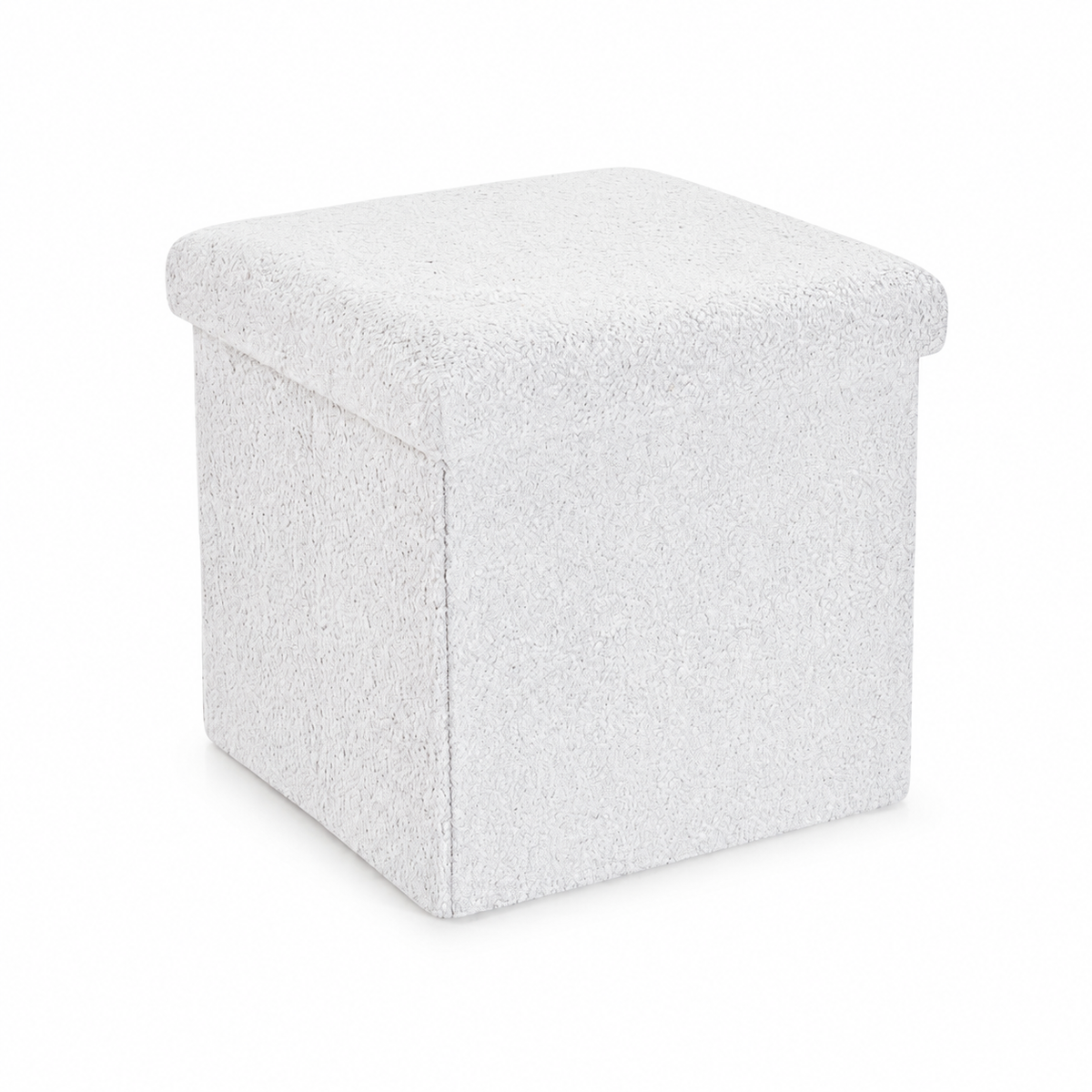 Home Republic Foldable Boucle Storage Ottoman