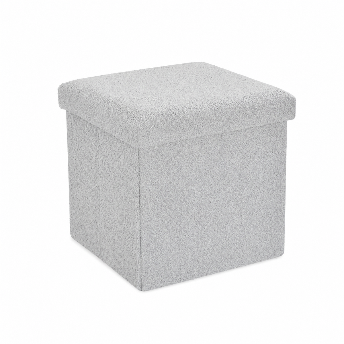 Home Republic Foldable Boucle Storage Ottoman
