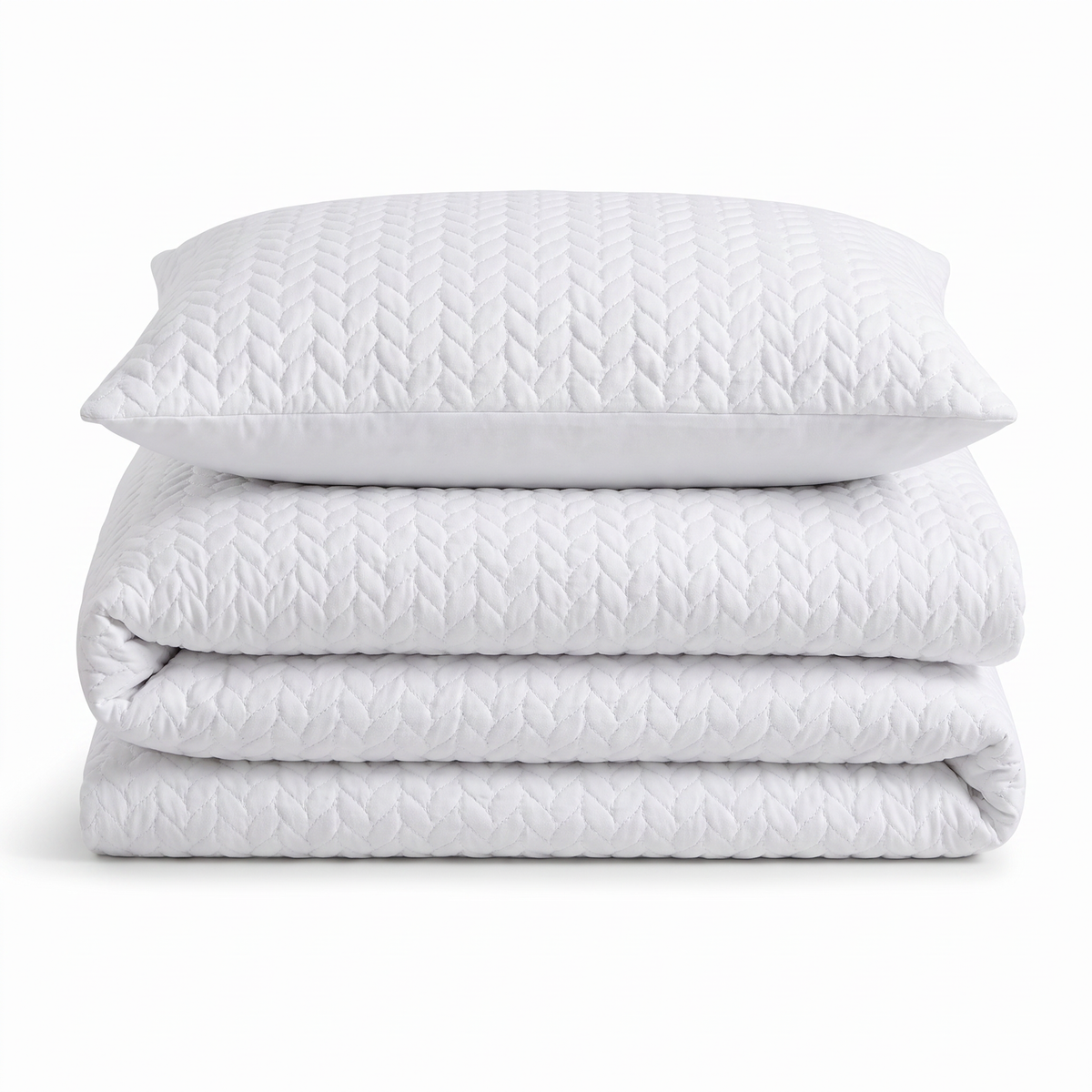 Velosso Kinsley Embossed Pattern Duvet Cover And Pillowcase Set