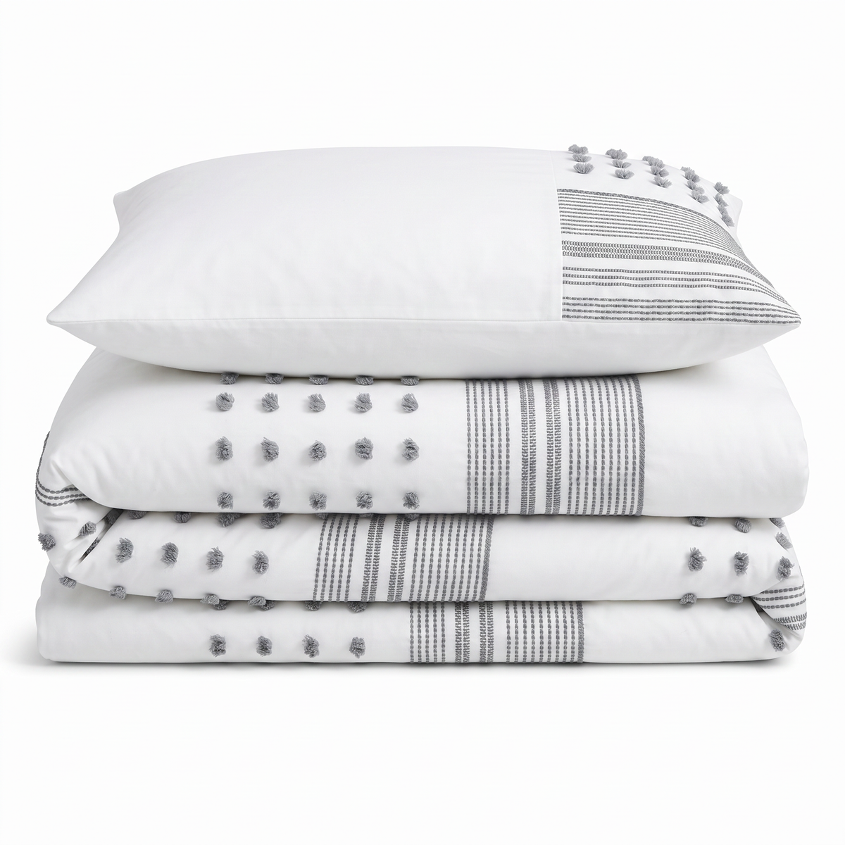 Intimates Micah Tufted Duvet Cover & Pillowcase Set