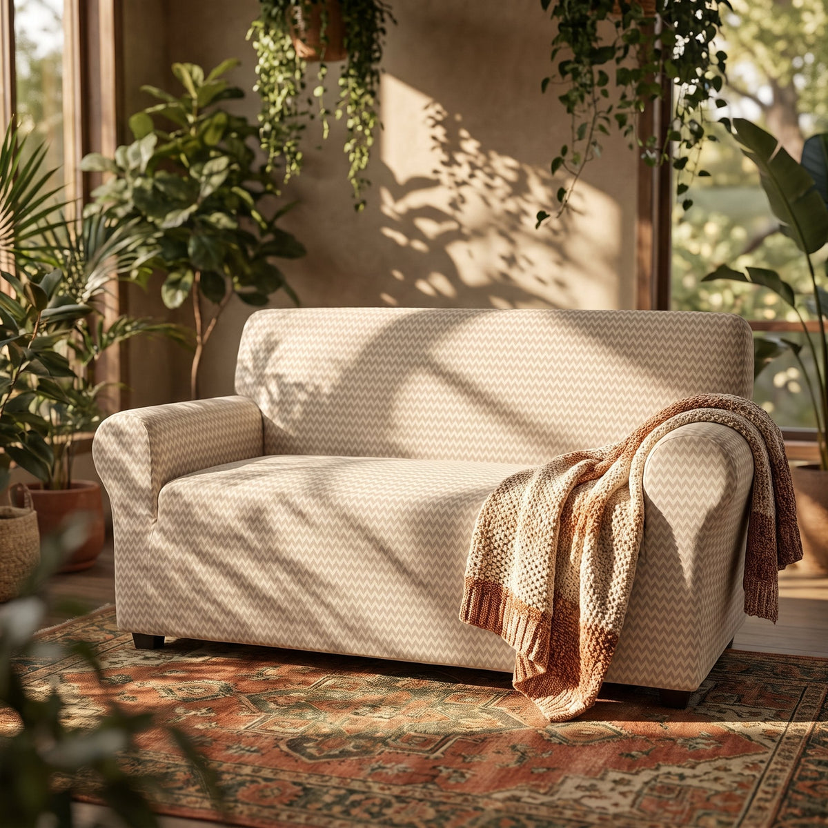 Home Republic Esther Stretch Fitted Sofa Cover