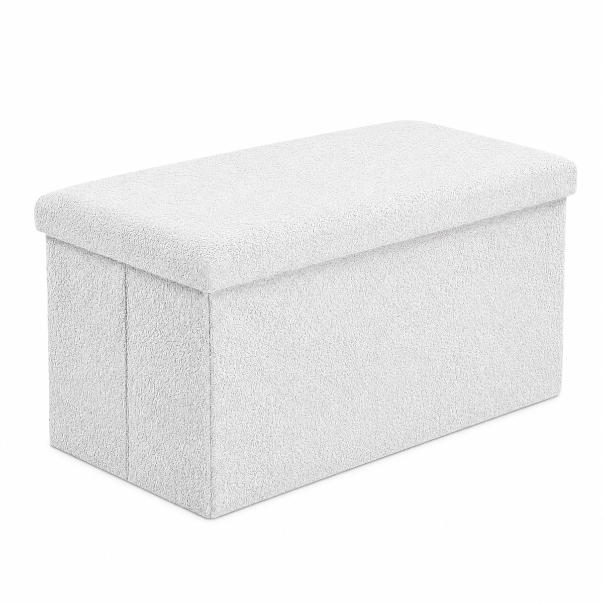 Home Republic Foldable Boucle Storage Ottoman