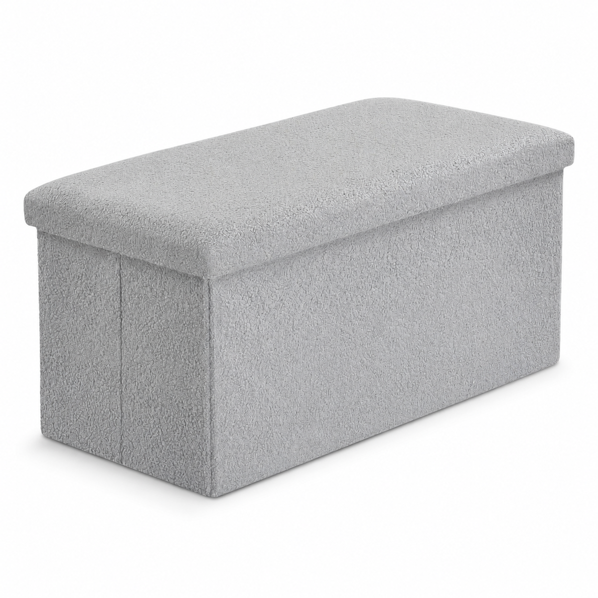 Home Republic Foldable Boucle Storage Ottoman