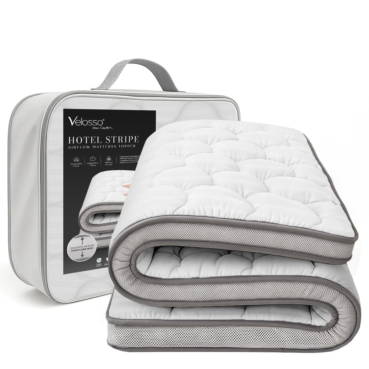 Velosso Hotel Airflow Mattress Topper