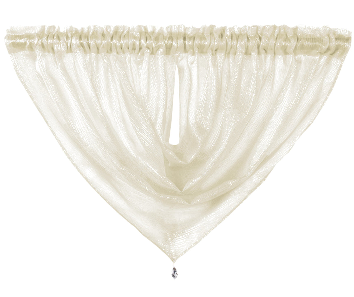 Intimates Alessandria Sparkly Sheer Curtain Swag