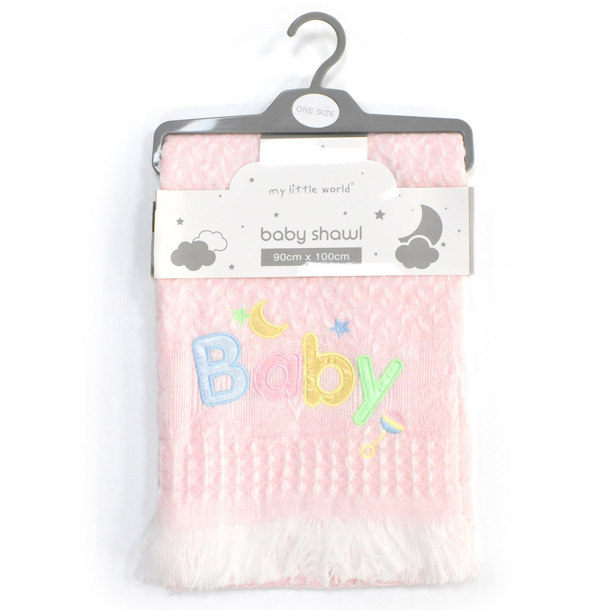 My Little World Baby Embroidered Shawl