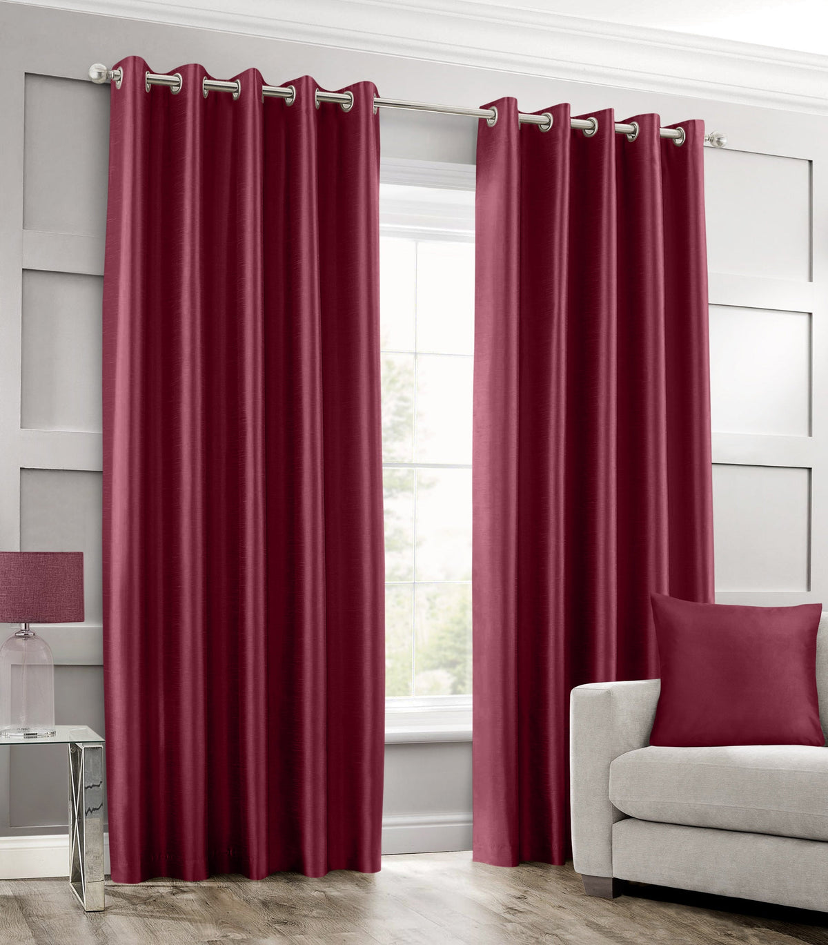 Intimates Faux Silk Ring Top Curtains