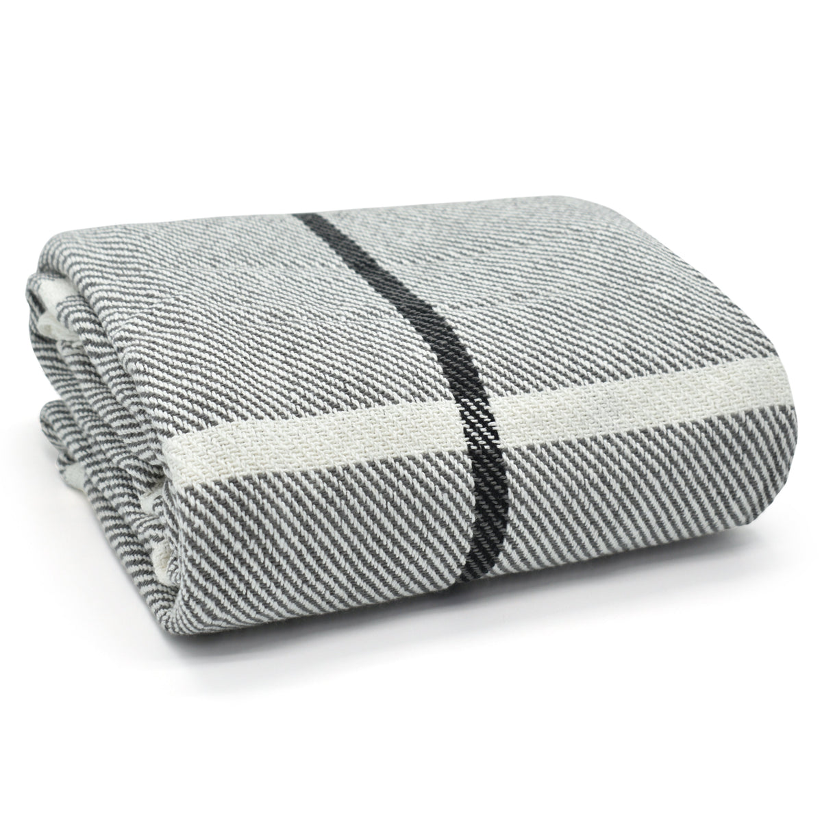 Velosso Woven Check Throw 100% Cotton