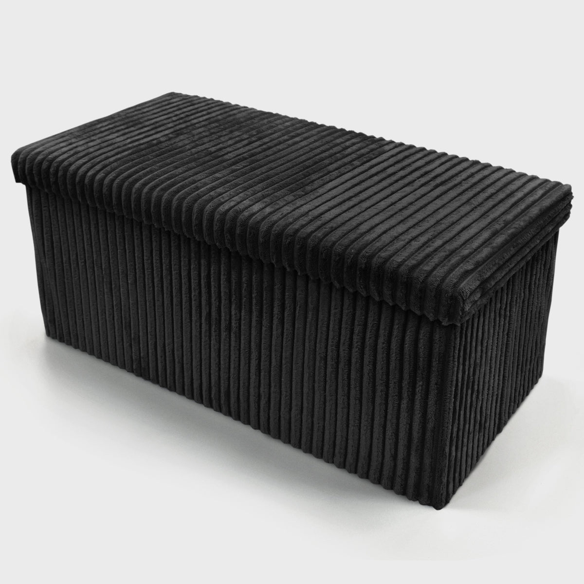 Home Republic Foldable Corduroy Storage Ottoman