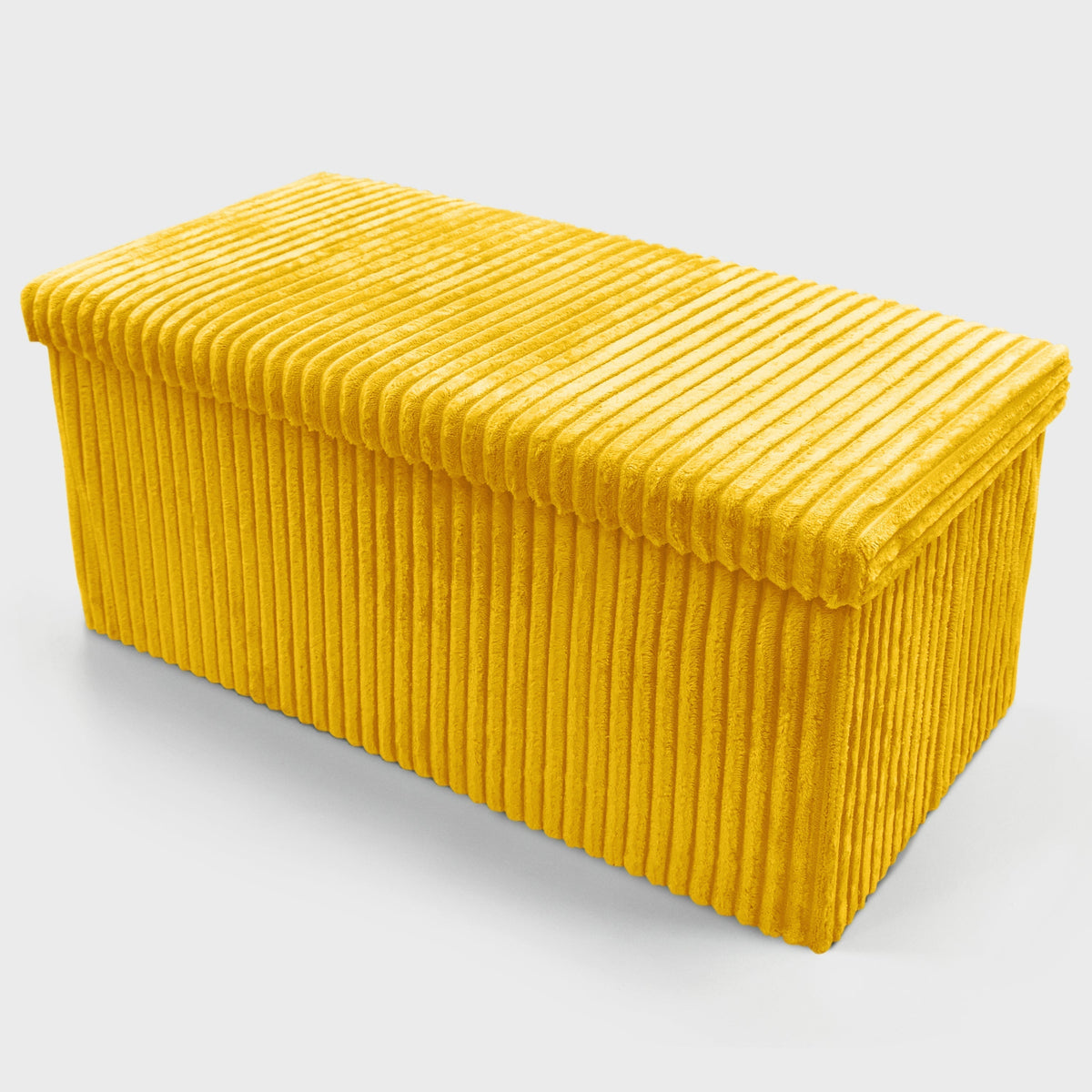 Home Republic Foldable Corduroy Storage Ottoman