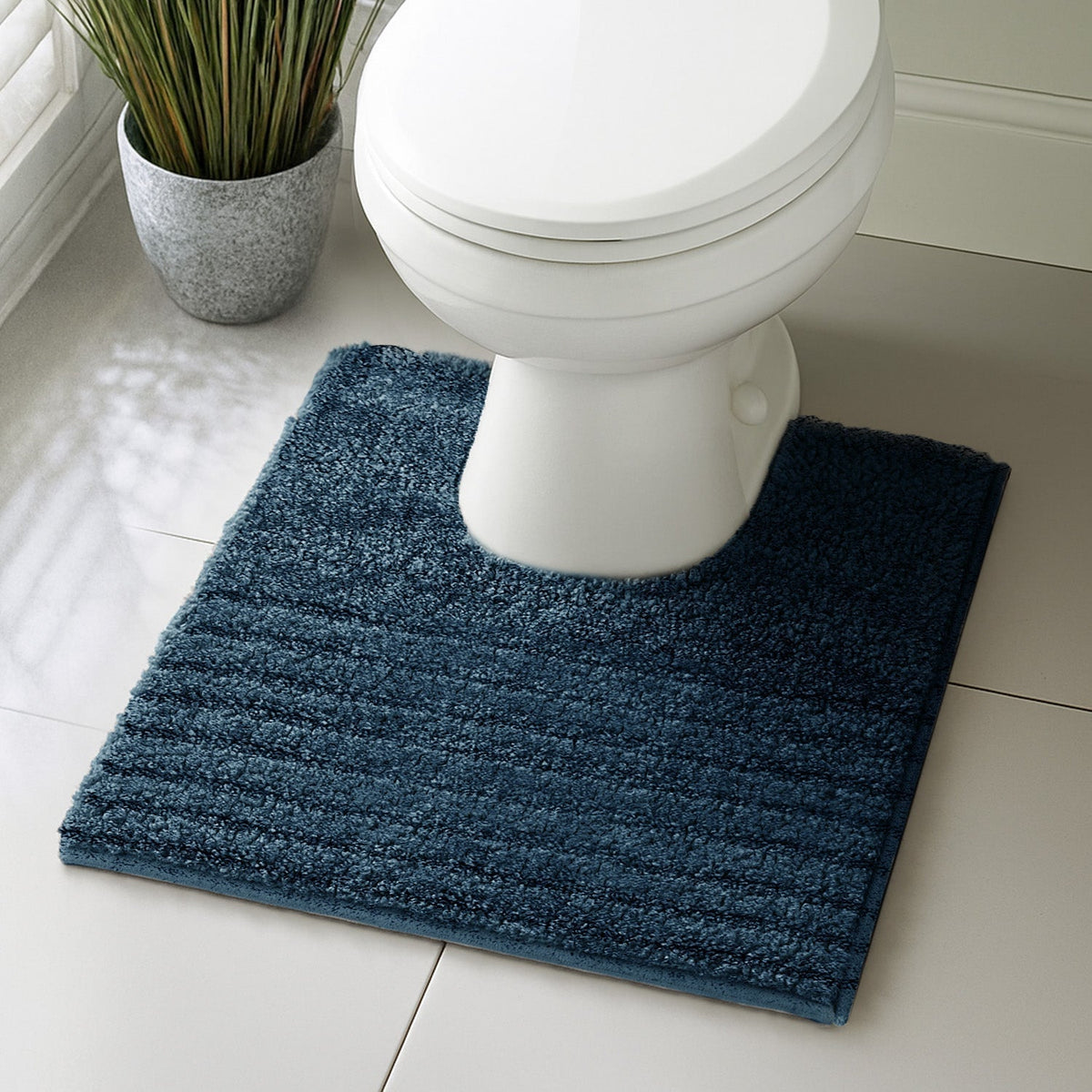 Velosso Linear Bath/ Pedestal Mat Cashmere Feel