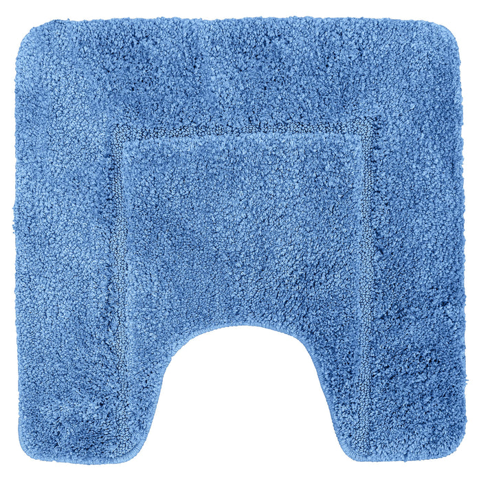 Mayfair Blue Pedestal Mat Anti-Slip Microfibre