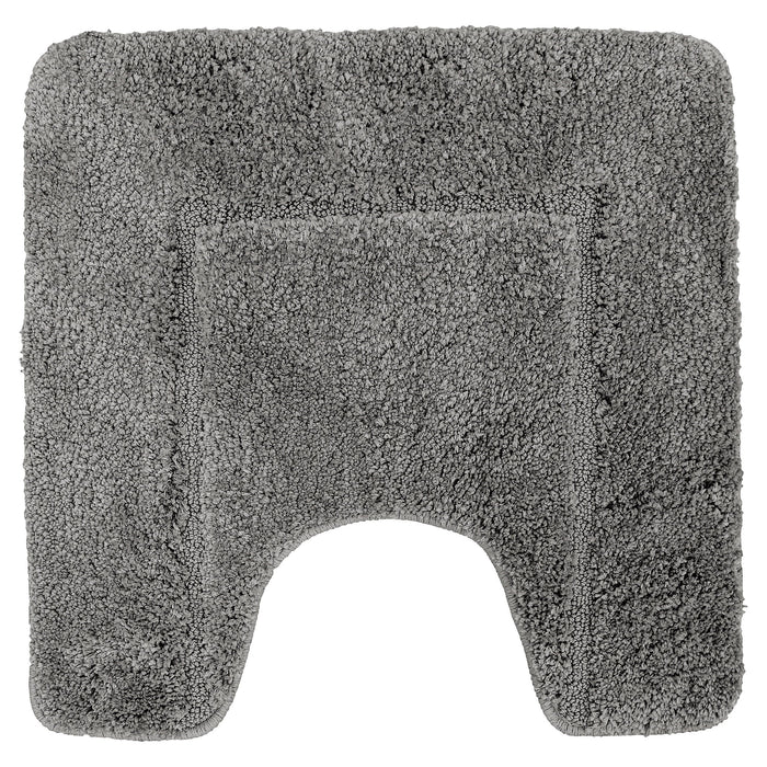 Mayfair Grey Pedestal Mat Anti-Slip Microfibre