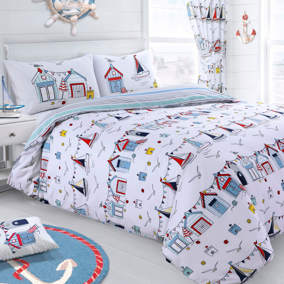 Velosso Nautical Duvet Set Duvet Cover & Pillowcase Set