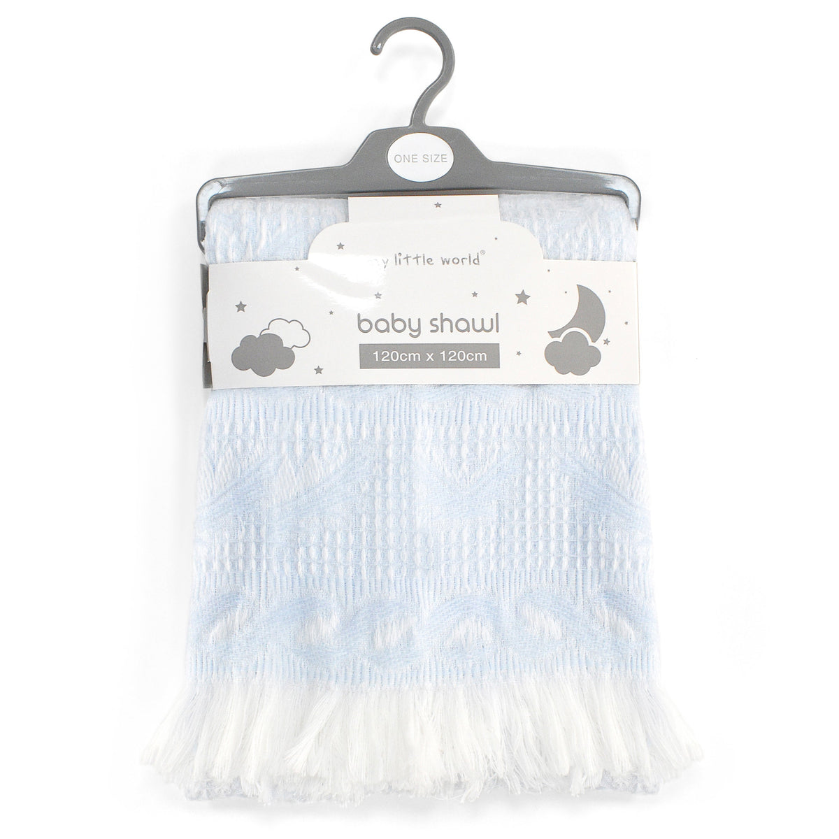 My Little World Nursery Plain Baby Shawl
