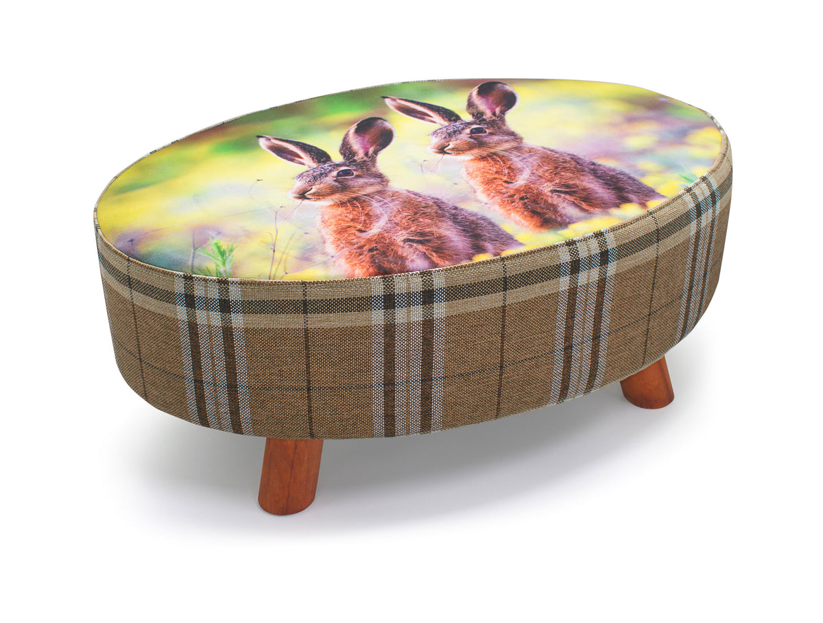 Velosso Rabbits Oval Foot Stool