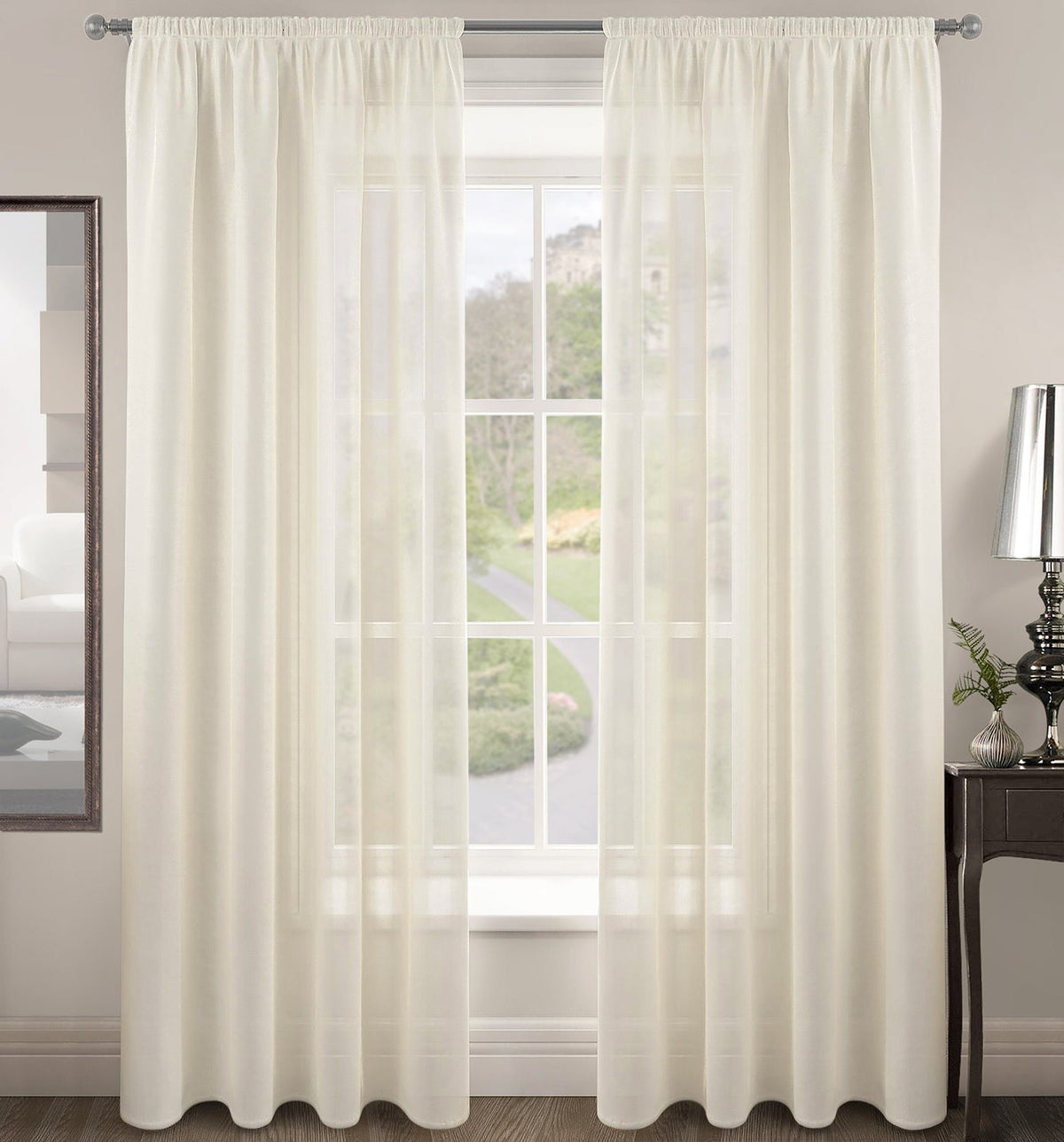 Intimates Riva Plain Sheer Voile Panel
