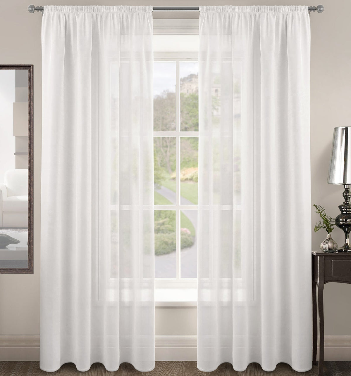Intimates Riva Plain Sheer Voile Panel