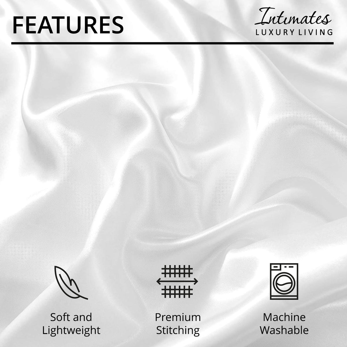 Intimates Satin Complete Bedding Set Duvet Cover & Pillowcase Set