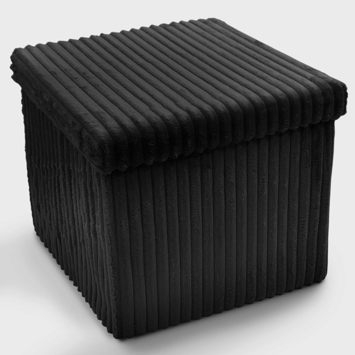 Home Republic Foldable Corduroy Storage Ottoman