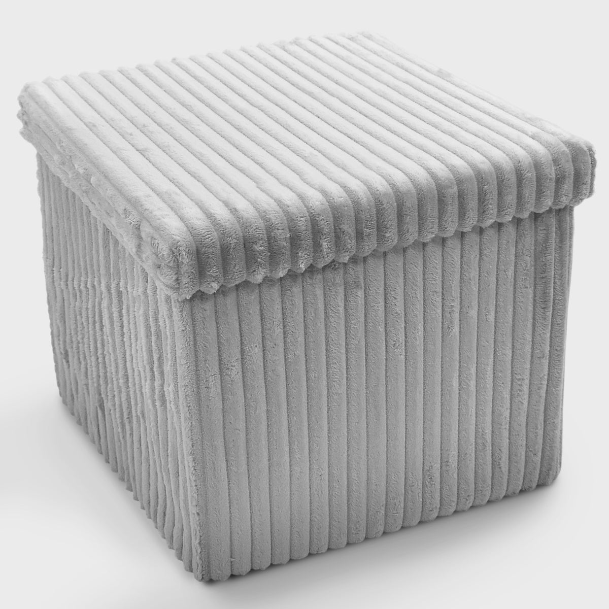 Home Republic Foldable Corduroy Storage Ottoman