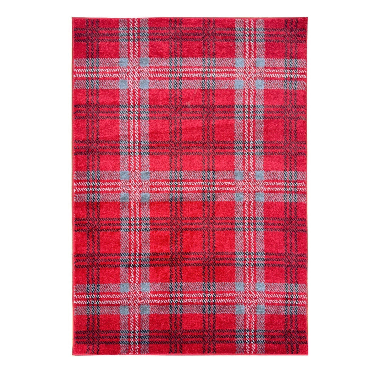 Home Republic Tartan Check Runner Low Pile
