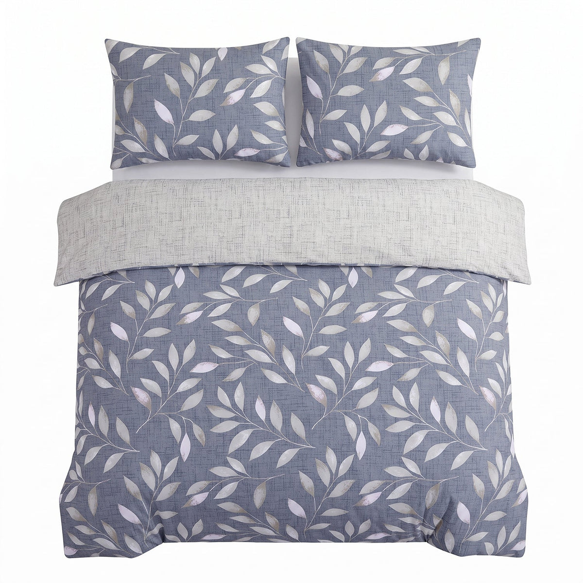 Velosso Trailing Leaves Duvet Cover And Pillowcase Set