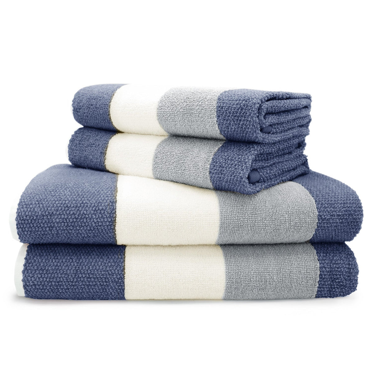 Velosso Weston Stripe Towels 100% Cotton