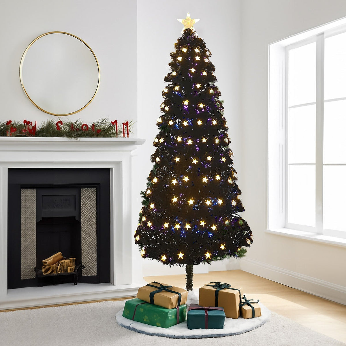 Home Republic Christmas Tree With Star Led Lights