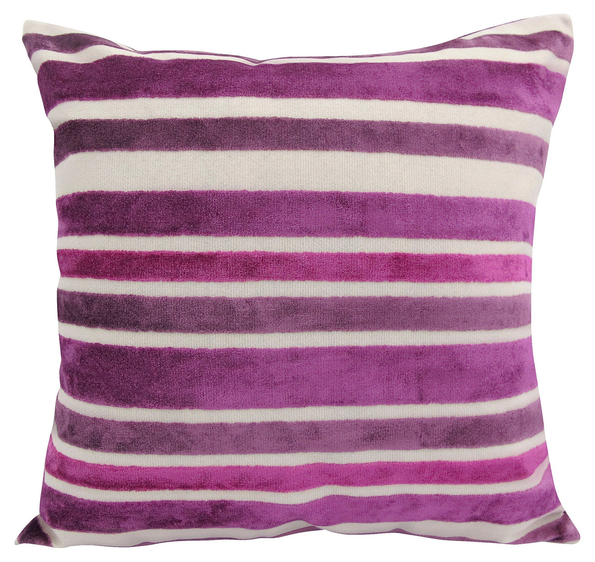 Intimates Large Chenille Stripe Aubergine Cushion