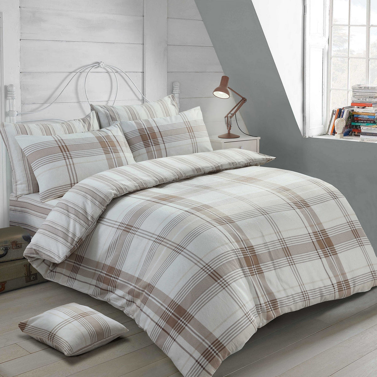 Velosso Burlington Check Duvet Cover & Pillowcase Set