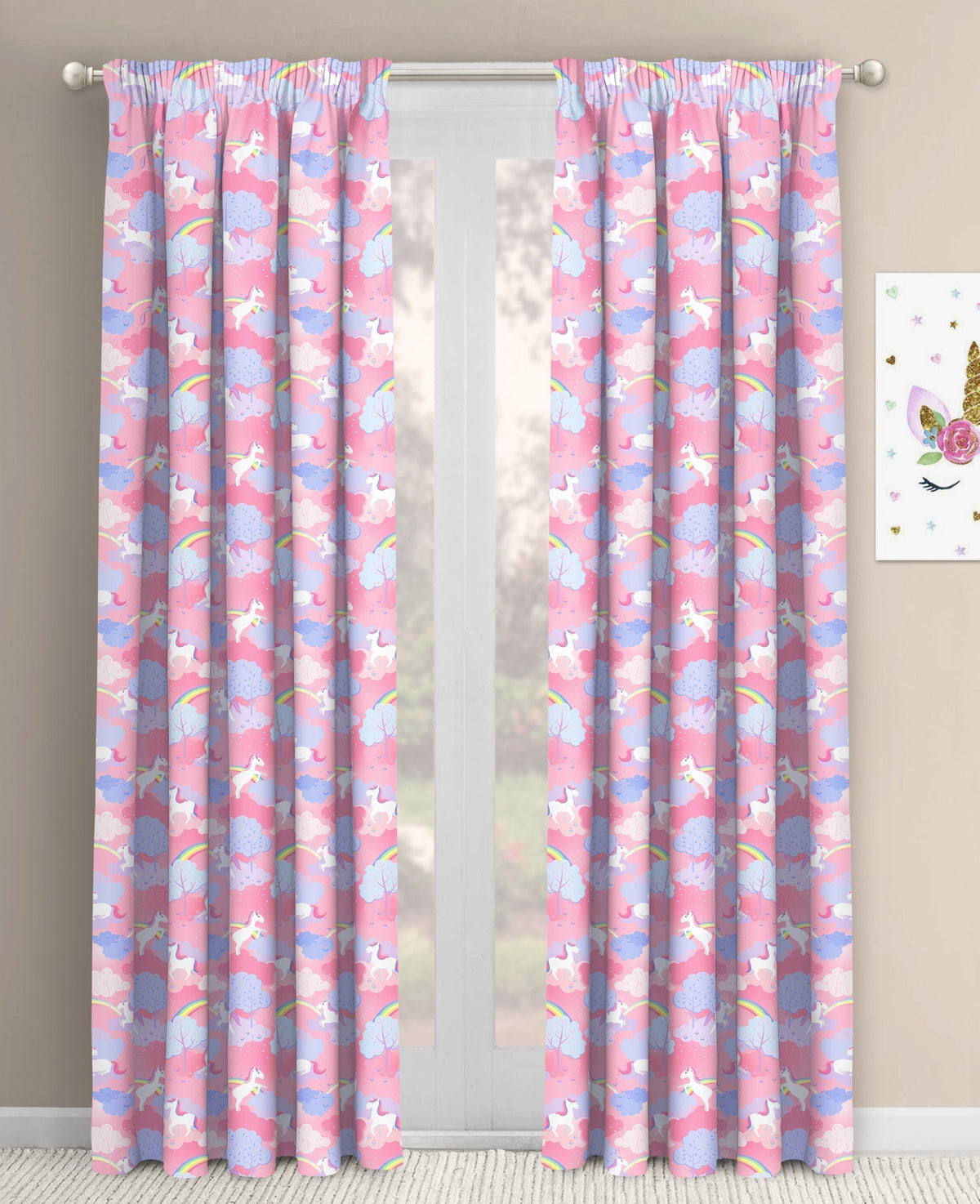 Velosso Unicorn Pencil Pleat Curtains