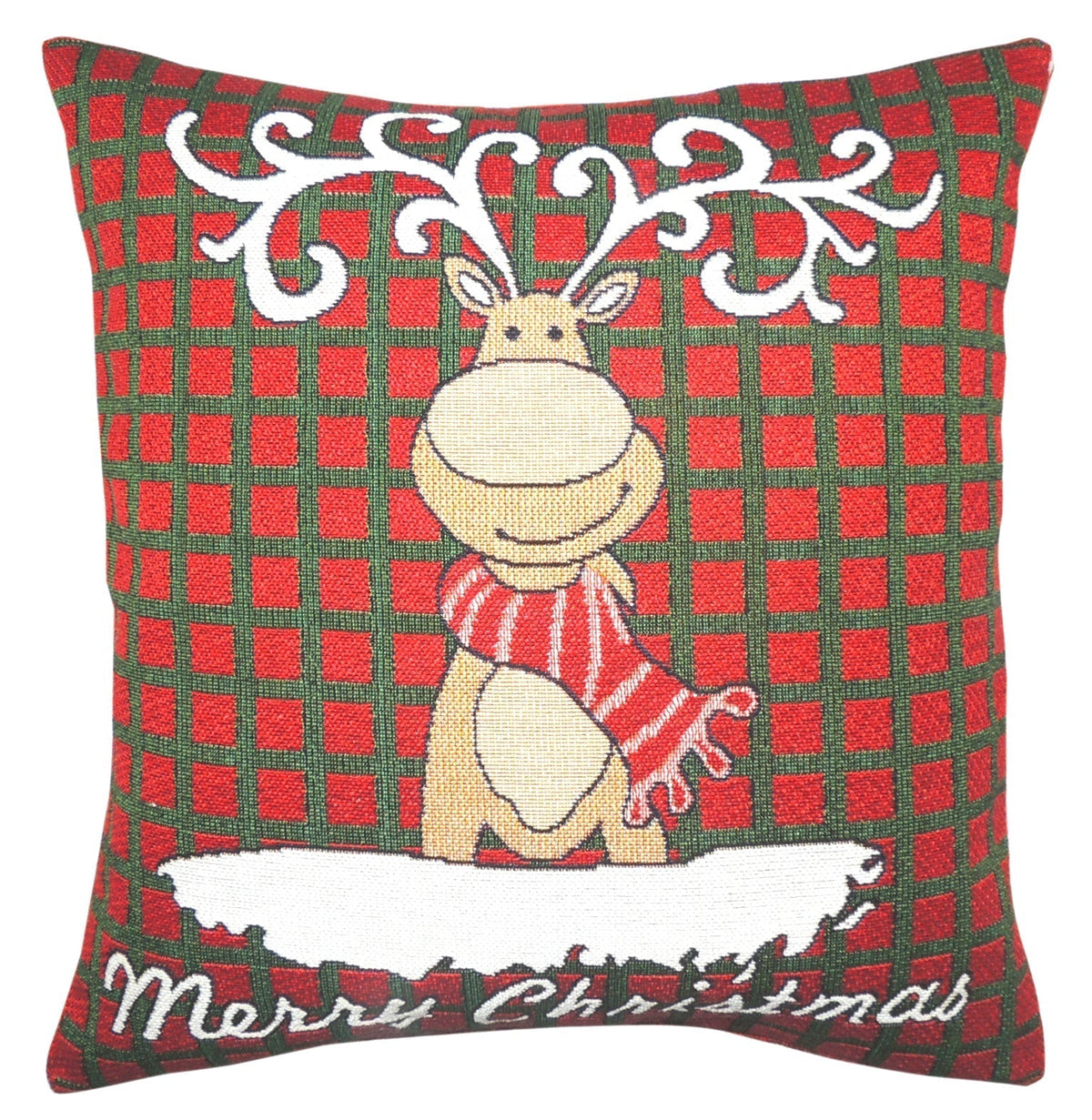 Velosso Merry Christmas Rudolph Cushion