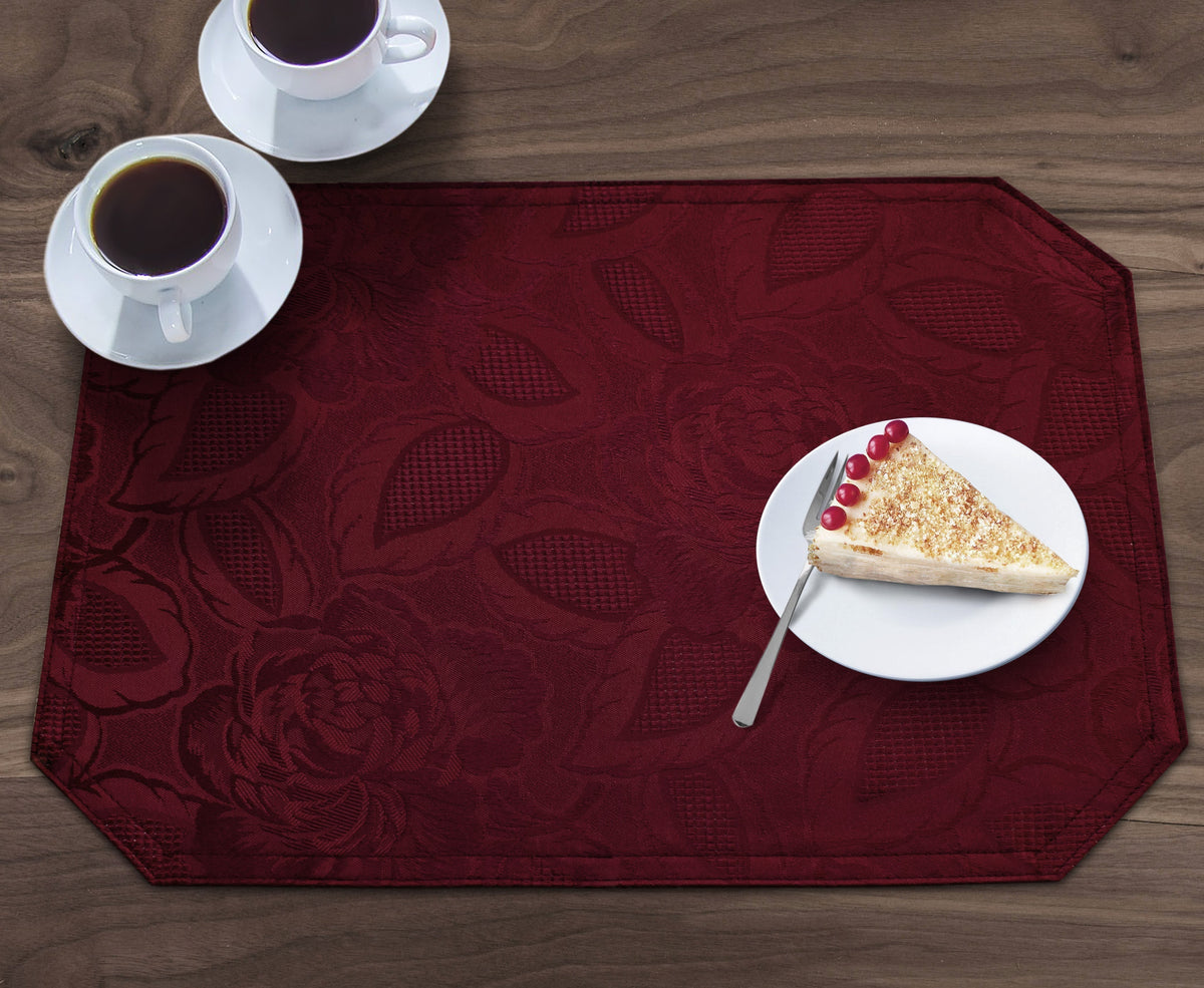 Kitchen Trends Rose Jacquard Placemats