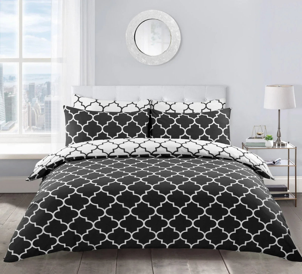 Velosso Lattice Duvet Cover & Pillowcase Set