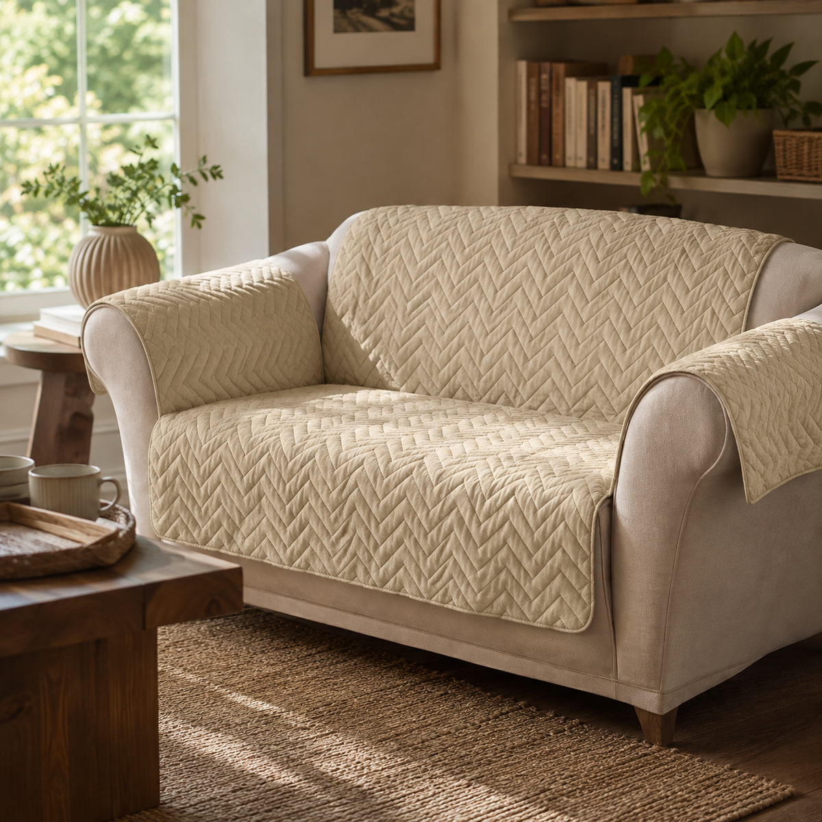 Home Republic Chevron Water Repellent Sofa Protector