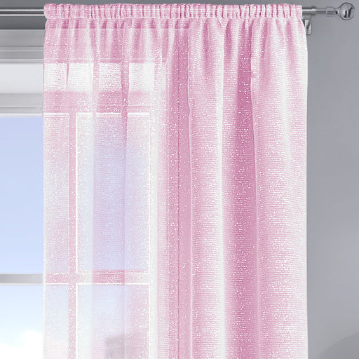 Alessandria Sparkle Baby Pink Slot Top Voile Panel