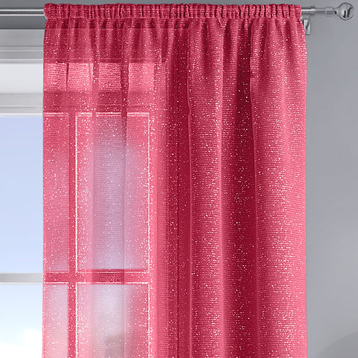 Alessandria Sparkle Red Slot Top Voile Panel