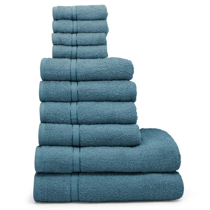 Aspen 400gsm Cotton Smoke Blue Towel