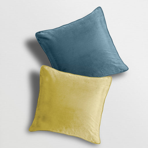 Luna Velvet Blue / Ochre Cushion Cover
