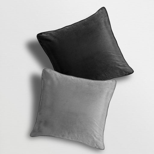 Luna Velvet Black / Silver Cushion Cover